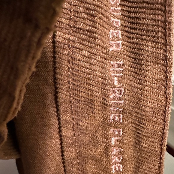 American eagle brown corduroy flare super hi rise - Picture 3 of 6